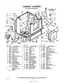 02 - Section parts for Whirlpool Dryer LAI3201W0 / from AppliancePartsPros.com