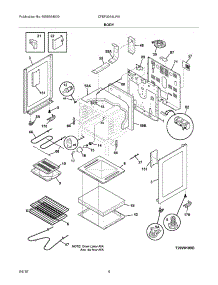 05 - Body parts for Frigidaire Range CFEF3014LWA / from AppliancePartsPros.com