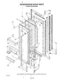 04 - Refrigerator Door parts for Kitchenaid Refrigerator KSRT22DTTO00 / from AppliancePartsPros.com