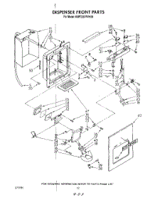 07 - Dispenser Front parts for Kitchenaid Refrigerator KSRT22DTTO00 / from AppliancePartsPros.com