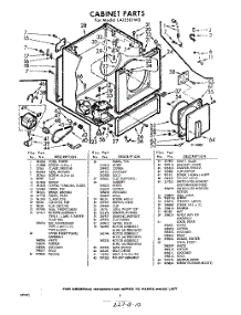 04 - Section parts for Whirlpool Dryer LAI5501W0 / from AppliancePartsPros.com