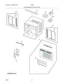 03 - Recommended Spare Parts parts for Frigidaire Air Conditioner CAE5MB / from AppliancePartsPros.com