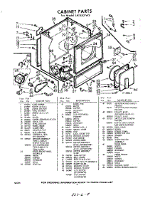04 - Section parts for Whirlpool Dryer LAI5501W2 / from AppliancePartsPros.com
