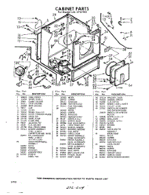 04 - Section parts for Whirlpool Dryer LAI5701W0 / from AppliancePartsPros.com