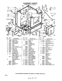 04 - Section parts for Whirlpool Dryer LAI5701W1 / from AppliancePartsPros.com