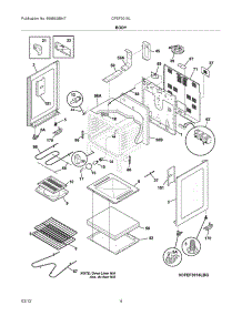 05 - Body parts for Frigidaire Range CFEF3018LWG / from AppliancePartsPros.com