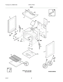 07 - Body parts for Frigidaire Range CRG3120PWA / from AppliancePartsPros.com
