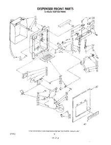 05 - Dispenser Front parts for Kitchenaid Refrigerator KSRT26DTTO00 / from AppliancePartsPros.com