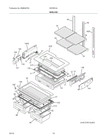 09 - Shelves parts for Frigidaire Refrigerator EI27BS16JS8 / from AppliancePartsPros.com