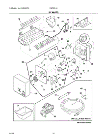 15 - Ice Maker parts for Frigidaire Refrigerator EI27BS16JS8 / from AppliancePartsPros.com