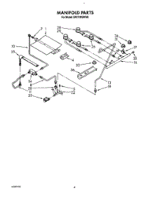 04 - Manifold parts for Whirlpool Range SF370PEWN0 / from AppliancePartsPros.com
