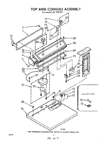 02 - Top And Console parts for Whirlpool Dryer LAI5901W1 / from AppliancePartsPros.com