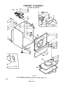 04 - Cabinet parts for Whirlpool Dryer LAI5901W1 / from AppliancePartsPros.com