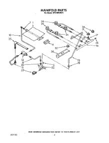 04 - Manifold parts for Whirlpool Range SF370PEWN1 / from AppliancePartsPros.com