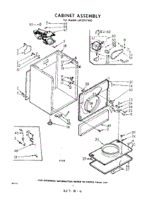04 - Cabinet parts for Whirlpool Dryer LAI5911W0 / from AppliancePartsPros.com