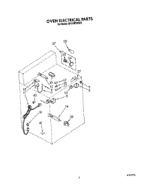 05 - Oven Electrical parts for Whirlpool Range SF370PEWN2 / from AppliancePartsPros.com