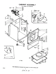 04 - Cabinet parts for Whirlpool Dryer LAI7501W0 / from AppliancePartsPros.com