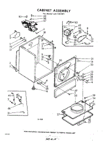 04 - Cabinet parts for Whirlpool Dryer LAI7501W1 / from AppliancePartsPros.com