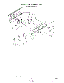 03 - Control Panel parts for Whirlpool Range RF377PXVN1 / from AppliancePartsPros.com