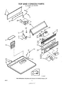 02 - Top And Console parts for Whirlpool Dryer LAI7501W2 / from AppliancePartsPros.com
