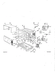 09 - Body parts for Frigidaire Microwave FNB136G1B1 / from AppliancePartsPros.com