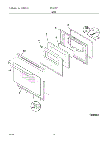 11 - Door parts for Frigidaire Range CRG3150PBA / from AppliancePartsPros.com