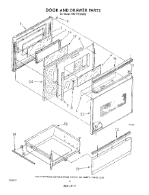 04 - Door And Drawer parts for Whirlpool Range RF377PXWN0 / from AppliancePartsPros.com