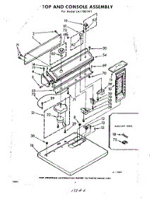 02 - Top And Console parts for Whirlpool Dryer LAI7801W1 / from AppliancePartsPros.com