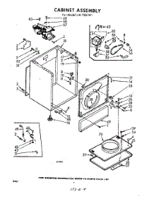 04 - Cabinet parts for Whirlpool Dryer LAI7801W1 / from AppliancePartsPros.com