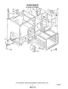 06 - Section parts for Whirlpool Range RF377PXWN2 / from AppliancePartsPros.com