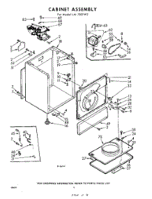 04 - Cabinet parts for Whirlpool Dryer LAI7801W2 / from AppliancePartsPros.com