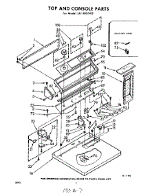 02 - Top And Console parts for Whirlpool Dryer LAI8801W0 / from AppliancePartsPros.com
