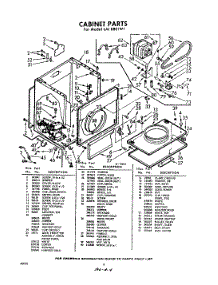 04 - Cabinet parts for Whirlpool Dryer LAI8801W1 / from AppliancePartsPros.com