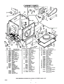 04 - Cabinet parts for Whirlpool Dryer LAI8811W0 / from AppliancePartsPros.com