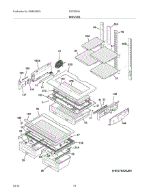 09 - Shelves parts for Frigidaire Refrigerator EI27BS26JWA / from AppliancePartsPros.com