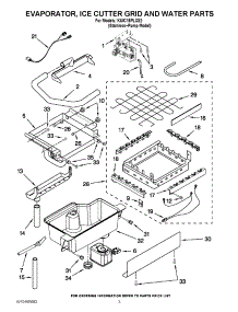 02 - Evaporator, Ice Cutter Grid And Water Parts parts for Kitchenaid Ice Machine KUIC15PLXS2 / from AppliancePartsPros.com