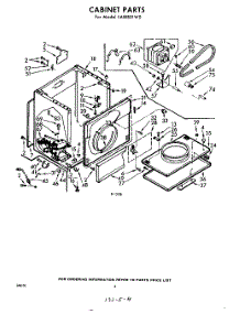 04 - Cabinet parts for Whirlpool Dryer LAI8851W0 / from AppliancePartsPros.com