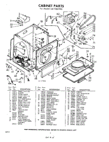 04 - Cabinet parts for Whirlpool Dryer LAI9801W0 / from AppliancePartsPros.com