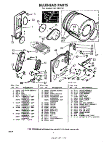 06 - Bulkhead parts for Whirlpool Dryer LAI9801W1 / from AppliancePartsPros.com