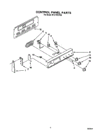 03 - Control Panel parts for Whirlpool Range RF377PXYN0 / from AppliancePartsPros.com