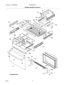 03 - Freezer Drawer, Baskets parts for Frigidaire Refrigerator EW28BS85KS5 / from AppliancePartsPros.com