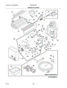 19 - Freezer Ice Maker parts for Frigidaire Refrigerator EW28BS85KS5 / from AppliancePartsPros.com