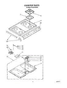 08 - Cooktop parts for Whirlpool Range SF375PEWN0 / from AppliancePartsPros.com
