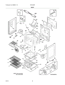 07 - Body parts for Frigidaire Range CRG3480PBA / from AppliancePartsPros.com