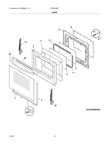 11 - Door parts for Frigidaire Range CRG3480PBA / from AppliancePartsPros.com