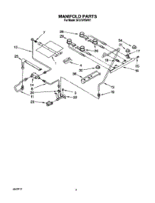 04 - Manifold parts for Whirlpool Range SF375PEWN1 / from AppliancePartsPros.com