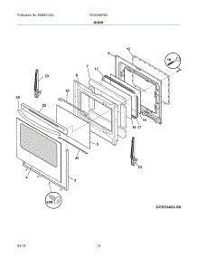 11 - Door parts for Frigidaire Range CRG3480PSA / from AppliancePartsPros.com