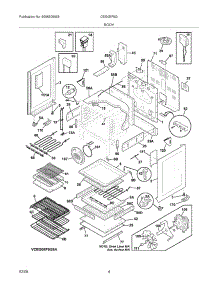 05 - Body parts for Frigidaire Range CEI30EF5GBA / from AppliancePartsPros.com