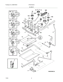 05 - Burner parts for Frigidaire Range CRG3490LSA / from AppliancePartsPros.com