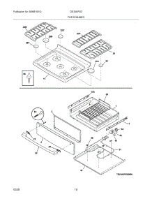09 - Top / Drawer parts for Frigidaire Range CEI30GF5GWA / from AppliancePartsPros.com